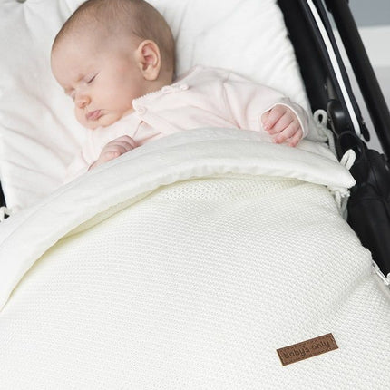 Saco cubrepiés Baby's Only Silla de Coche Classic 0+ Lana Blanco