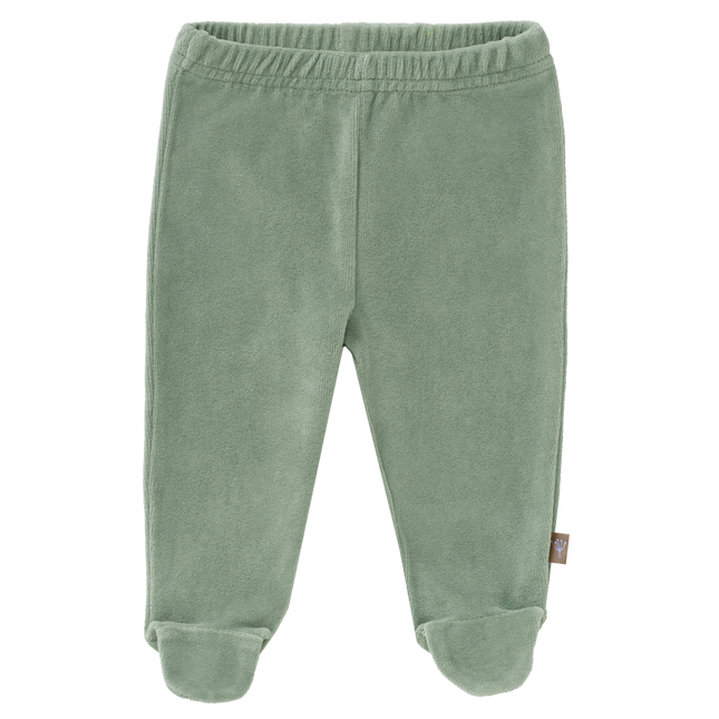 Fresk Pantalón Bebé Velours Con Pie Verde Bosque