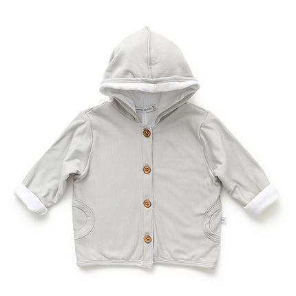 Chaqueta con capucha Bamboom Baby Gris/Marfil