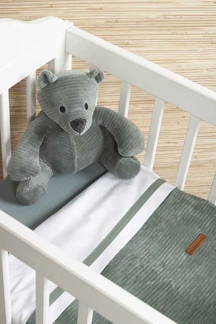 Sábana Ajustable Baby's Only Breeze Stonegreen 40x80cm