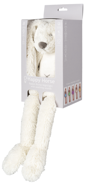 Conejo Richie Happy Horse Cuddle Ivory con Luz Nocturna y Sonido 34cm