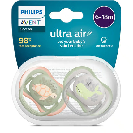 Philips Avent Chupete +6 Meses Aire Tortuga/Pez globo