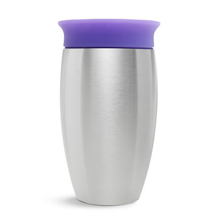 Munchkin Vaso Bebedero Miracle Sippy Cup Acero inoxidable morado