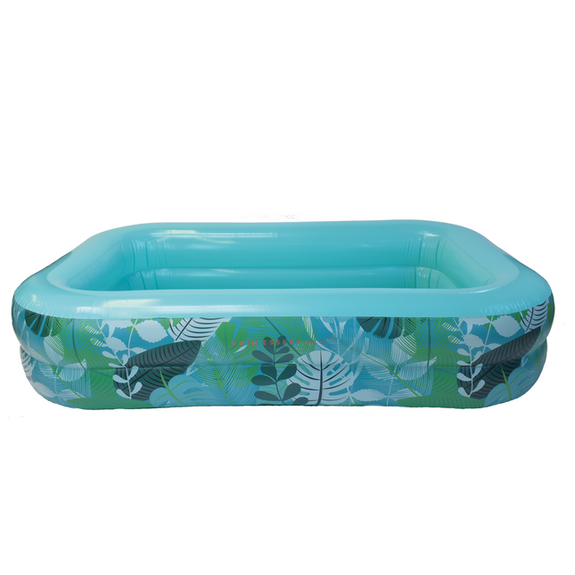 Swim Essentials Piscina Infantil Tropical Azul Verde 2,11M