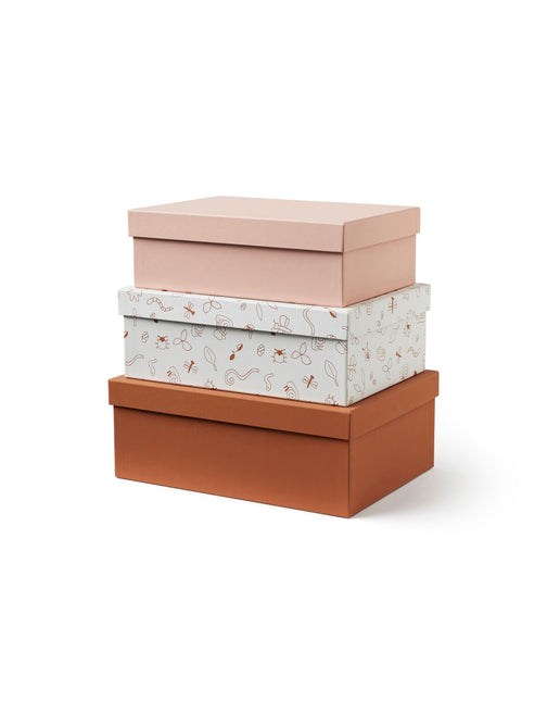 Set de 3 bandejas de almacenaje Kid's Concept Rosa