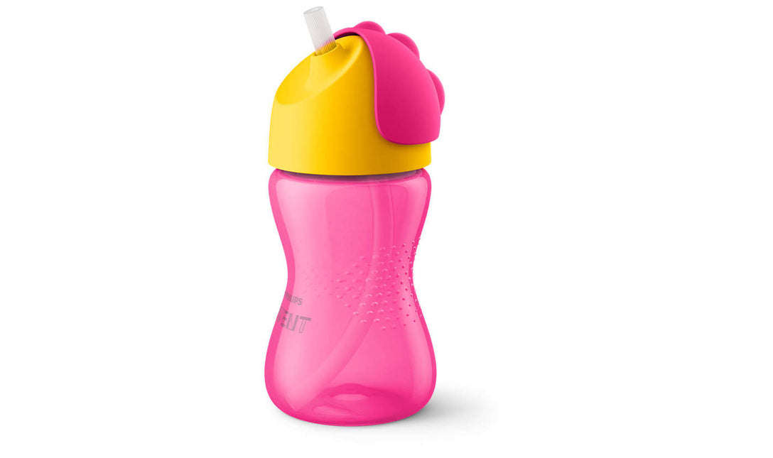 Philips Avent Vaso con pajita 300 ml 12m+ Rosa