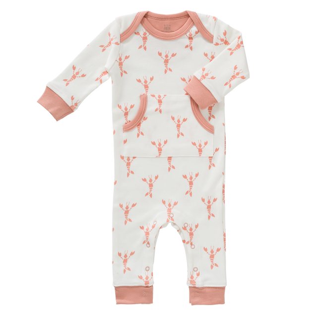 Fresk Pijama Bebé Sin Pie Langosta Coral Rosa