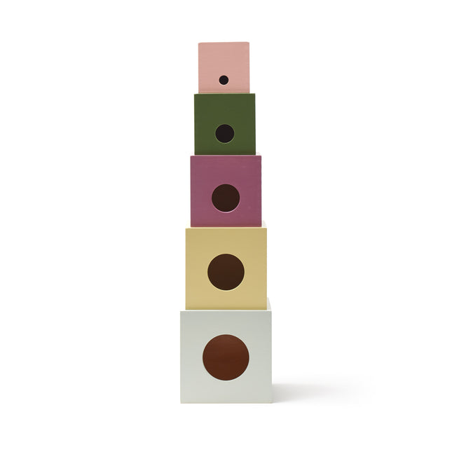 Concepto Infantil Torre Apilable Madera 5pcs