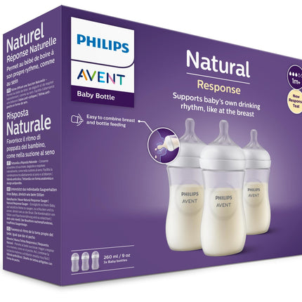 Biberón Philips Avent 3.0 Natural 260ml 3pcs