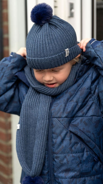 Pañuelo para bebé con pompón Cool Jeans Talla única