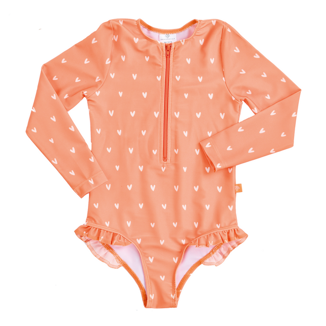 Traje de baño Uv Swim Essentials Corazones Naranja