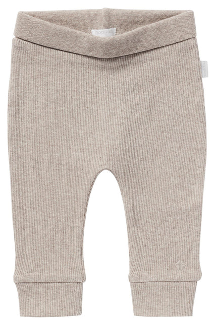 Noppies Pantalones bebé Rib Naura Taupe Melange