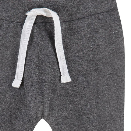 Pantalones Noppies Bebé Con Cordón En La Cintura Gris Oscuro Melange