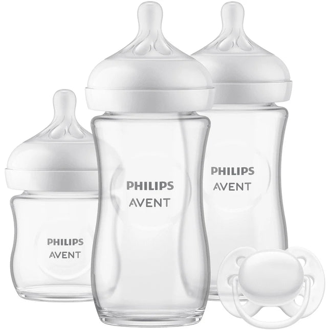 Juego de inicio de biberones Philips Avent Natural 3.0 Vidrio 3X + Tetina