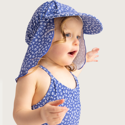 Traje de baño Essentials Niño Azul Leopardo