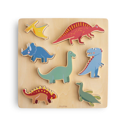 Mushie Puzzle Dino de Madera