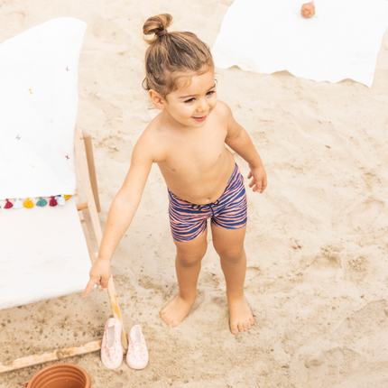 Traje de baño Essentials Niño Cebra Azul/Naranja