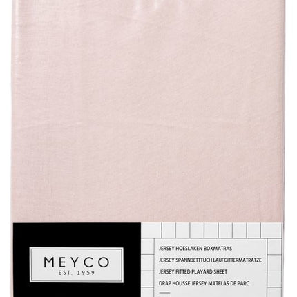 Meyco Sábana Ajustable Jersy Box Colchón Rosa Claro 75x95cm