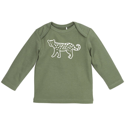 Meyco Pijama para bebé 2St Cheetah Forestgreen 100% Algodón