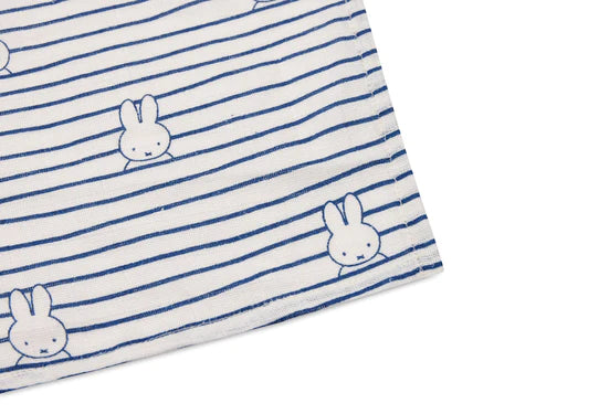 Paño hidrófilo Jollein Miffy Stripe Navy 115cm 2pcs