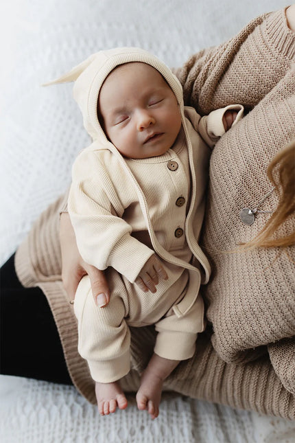 Gorro con lazo para bebé Yumi Sueños de marfil