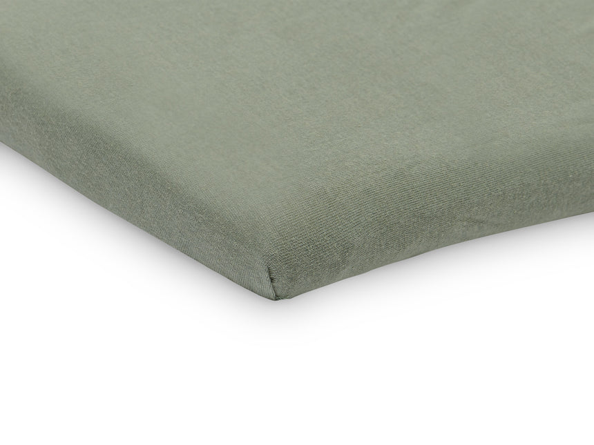 Jollein Sábana Ajustable Jersey Box Colchón Verde Ceniza 75x95cm 2pcs