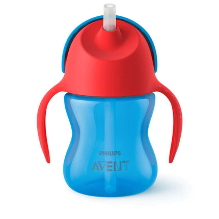 Philips Avent Vaso con pajita 200 ml 9m+ Azul