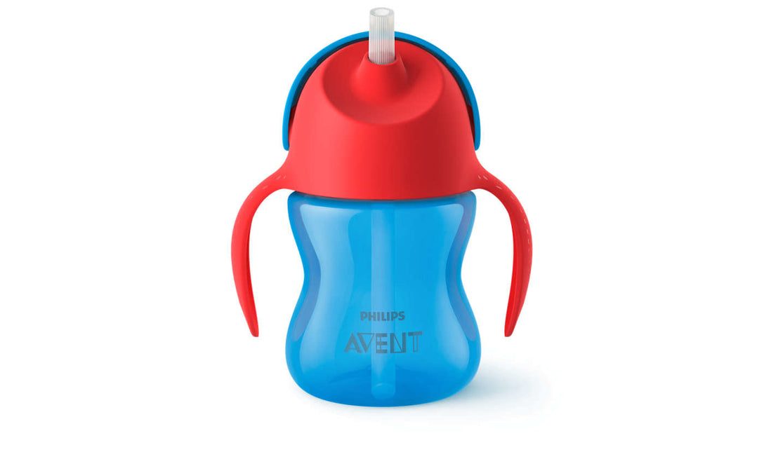 Philips Avent Vaso con pajita 200 ml 9m+ Azul