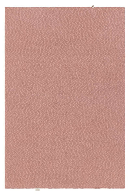 Noppies Manta de cuna reversible de punto Melange Misty Rose 100x140cm