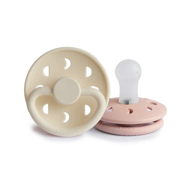 Tetina Frigg Tamaño 1 Luna Blush/Crema Silicona 2pcs