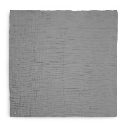 Jollein Manta Cuna Algodón Arrugado Gris Tormenta 120x120cm