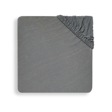 Jollein Sábana Ajustable Jersey Gris Tormenta 60x120cm