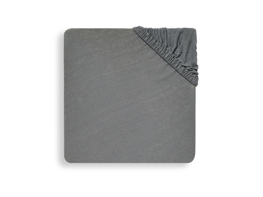 Jollein Sábana Ajustable Jersey Gris Tormenta 60x120cm