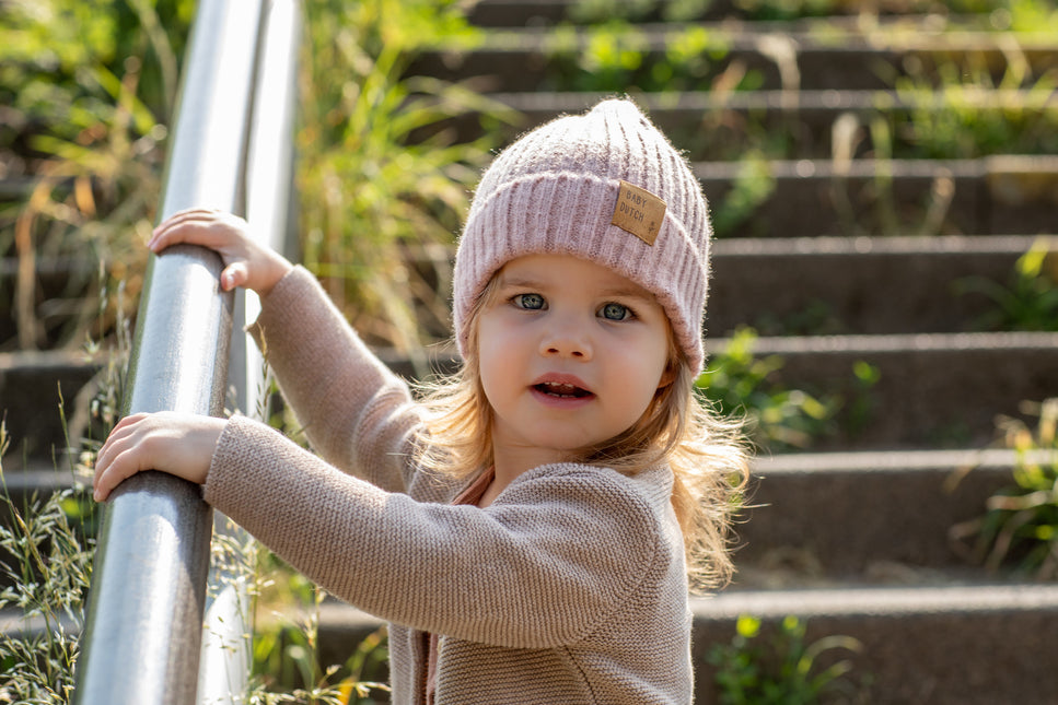 Gorro de invierno rosa