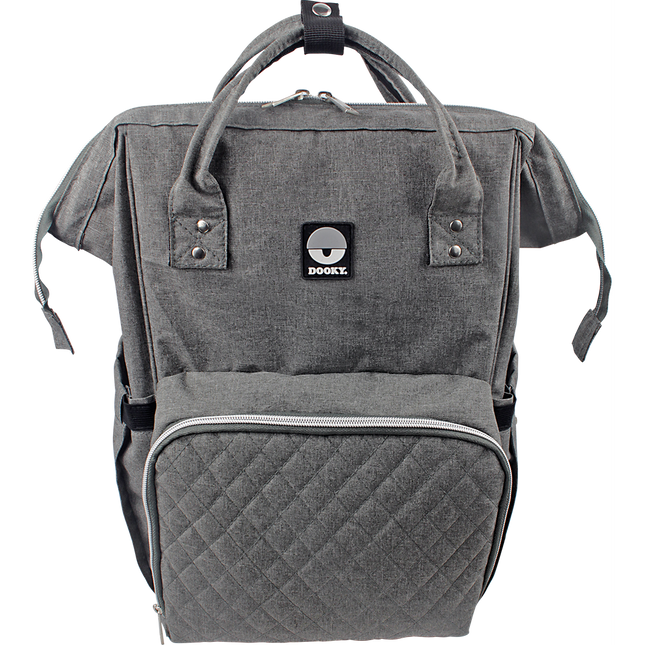 Bolso Cambiador Dooky Grande Gris Melange