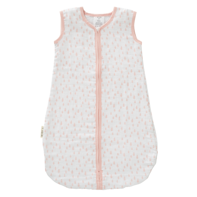 Saco de Dormir Fresk Bebé Muselina Gotas Rosa Chintz 2 capas