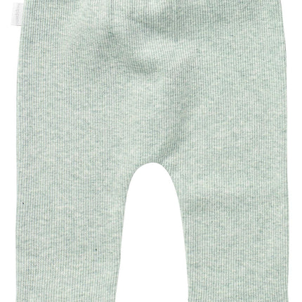 Noppies Pantalones bebé Rib Naura Gris Menta Melange