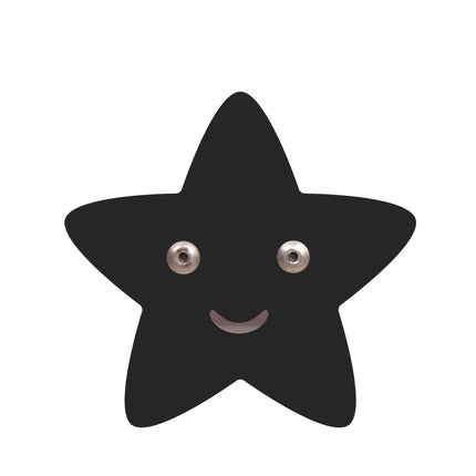 Colgador de pared Estrella Negro