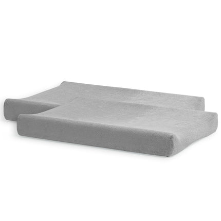 Jollein Funda cambiador Terry Soft Gris 50x70m 2pcs