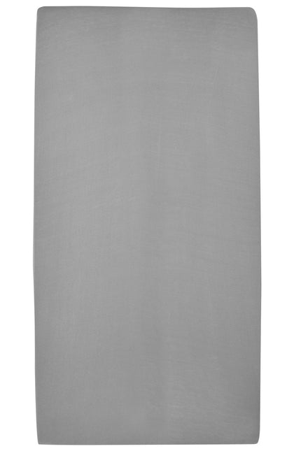 Meyco Sábana Ajustable Jersey Box Colchón 75X95cm Gris