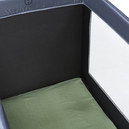 Meyco Funda de Colchón Jersey Campingbed Deluxe 60X120 Verde Bosque