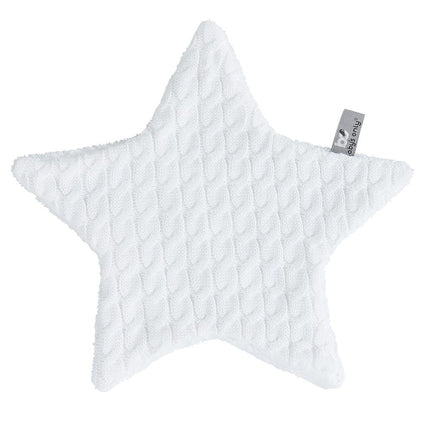 Baby's Only Cuddle Cloth Star Cable Blanco