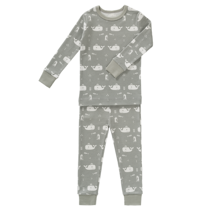 Fresk Pijama para bebé Gris Ballena Amanecer 2 piezas