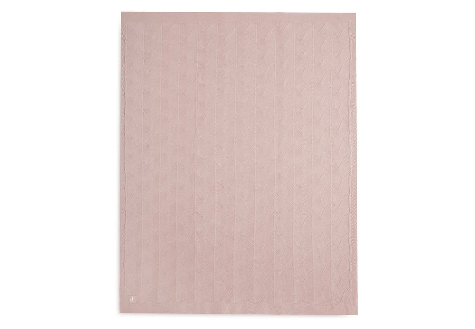 Manta de cuna Jollein Shell Knit Wild Rose 75x100cm