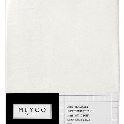 Meyco Sábana Ajustable Jersey Blanco roto 60x120cm