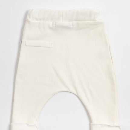 Pantalones de bebé Bamboom Crema