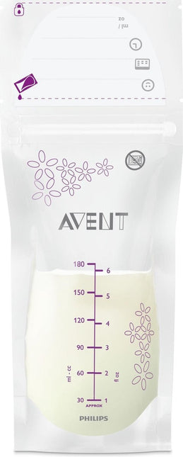 Philips Avent Bolsas de almacenamiento de leche materna 180 ml 25 unidades