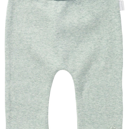 Noppies Pantalones bebé Rib Naura Gris Menta Melange