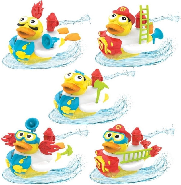 Juguete de baño Yookidoo Jet Duck Bombero