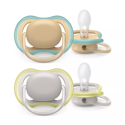 Philips Avent Chupete Air +0 Meses Verde/Gris 2pcs